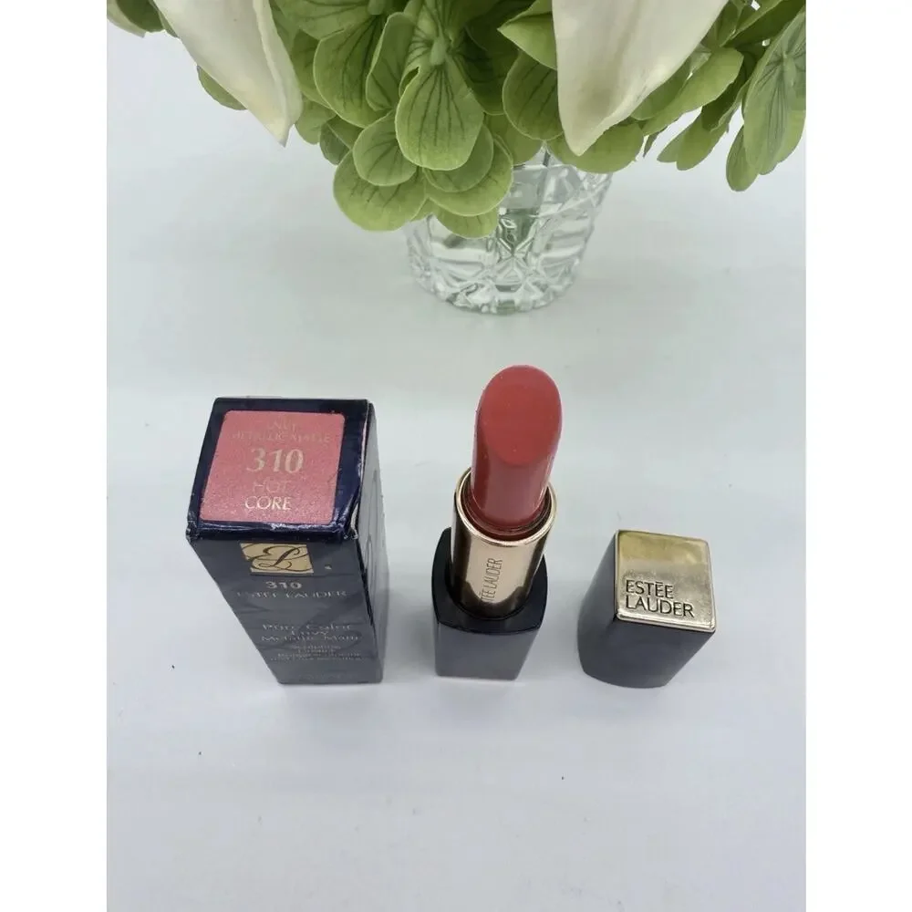 Estee Lauder Lipstick 310 Hot Core Metallic Matte 3.5g New Unused